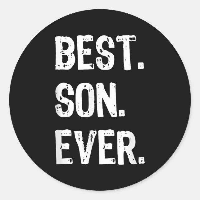 Son Ever Funny Family Cool  Classic Round Sticker (Front)