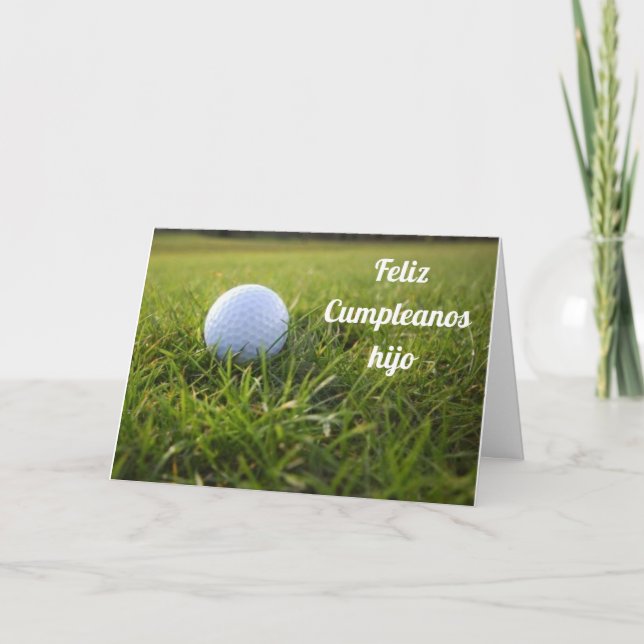 SON **FELIZ CUMPLEANOS** ENJOY YOUR SPECIAL DAY CARD (Front)