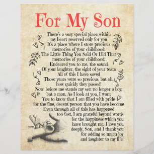 Son Gift For My Son Thank You For Adding So Much Letterhead