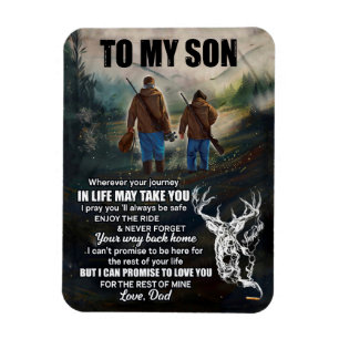 Son Gifts   Letter To My Son Love From Dad Magnet