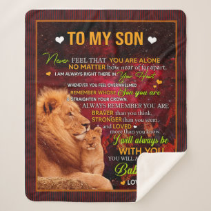 Son Gifts Letter To My Son Love From Dad Sherpa Blanket
