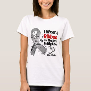 Son Hero in My Life Brain Cancer T-Shirt