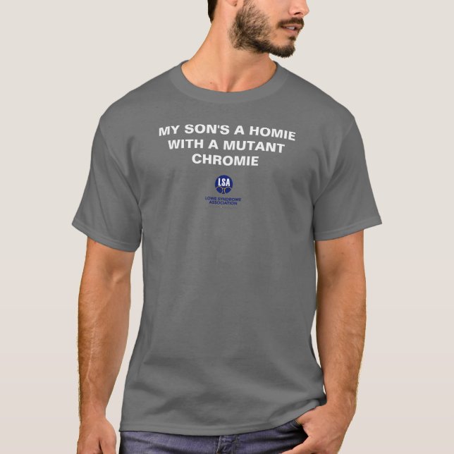Son, Homie w a Mutant Chromie - Basic Dark T-Shirt (Front)