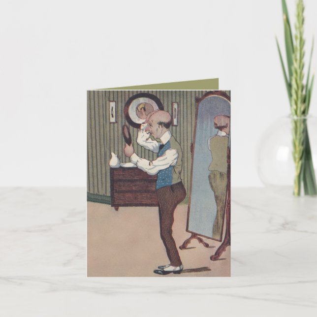 Son Humour d'anniversaire Comic Bald Bald carte Vi (Devant)