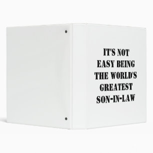 Son-In-Law Binder