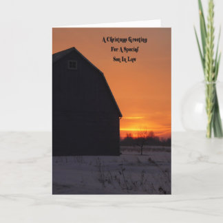 Son In Law Country Morning Christmas Holiday Card