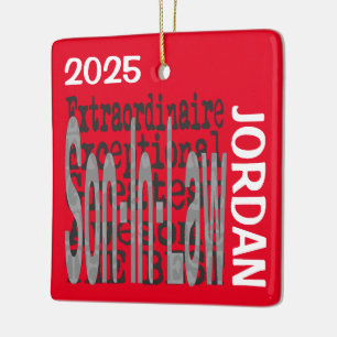 Son-In-Law Extraordinaire CUSTOM Ceramic Ornament