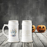 Son-in-law Ghost Groom wedding Stein Mug<br><div class="desc">Son-in-law Ghost Groom Stein Mug Celebrate the special bond with your new son-in-law using our "Son-in-law Ghost Groom Stein Mug." Featuring our whimsical ghost groom and the heartfelt phrase, "Today we watch our daughter marry the love of her life. This day we don't lose a daughter, but gain a son,...</div>