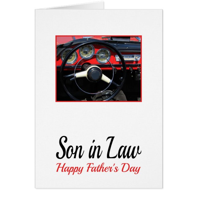 son in law Happy Father's Day (Front)