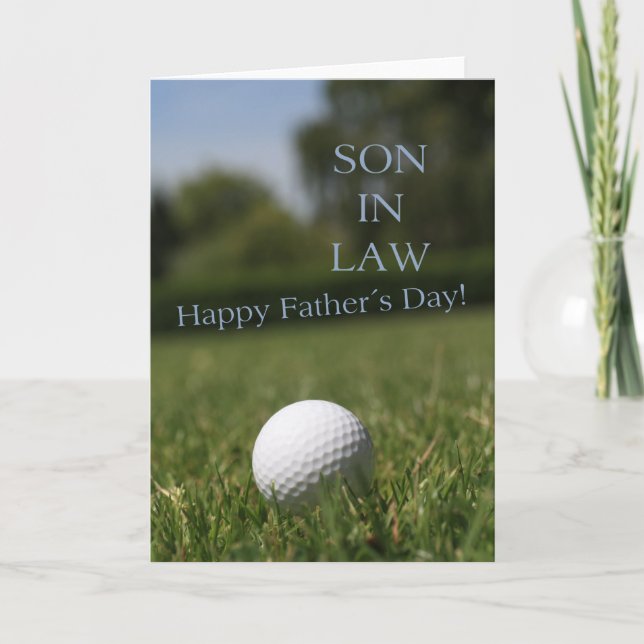 son in law Happy Father's Day Card (Front)