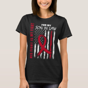 Son In Law Multiple Myeloma Awareness American Fla T-Shirt