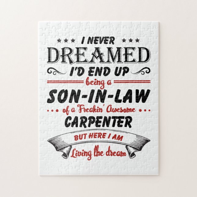 Son In Law Of Awesome Carpenter Jigsaw Puzzle (Vertical)