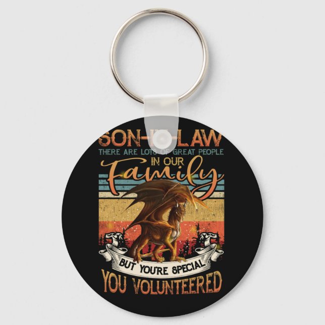 Son In Law There Are Lots Of Great People Keychain (Front)