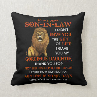 Son In Law Throw Pillow