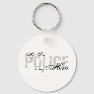 Son Is My Hero - POLICE Keychain