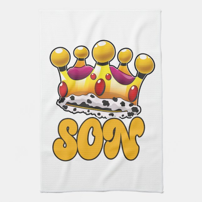 Son Kings crown Kitchen Towel (Vertical)