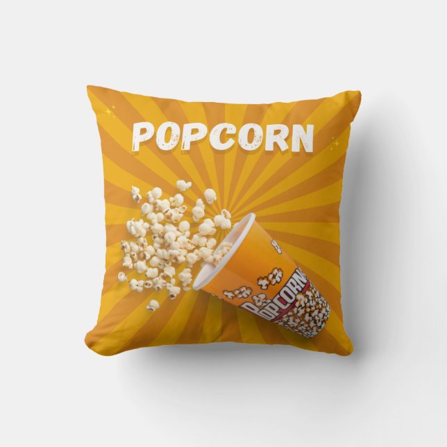 Son, let's eat some popcorn! throw pillow (Front)