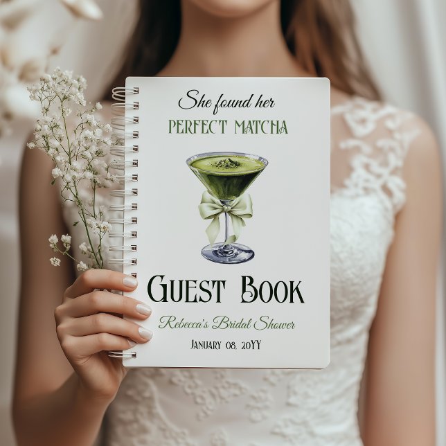 Son livre d'invité Parfait Matcha Fête des mariées (Créateur téléchargé)