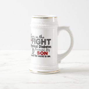Son Means World To Me Diabetes Beer Stein