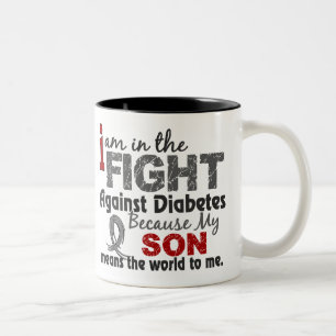 Son Means World To Me Diabetes Two-Tone Coffee Mug