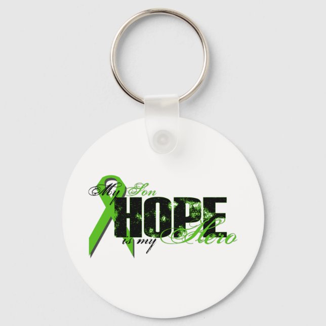 Son My Hero - Lymphoma Hope Keychain (Front)