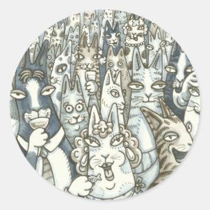 Son N'Fitz Cats LIFE'S A PARTY STICKERS Sheet