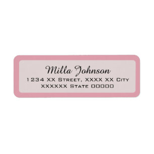 son nom avec bordure rose