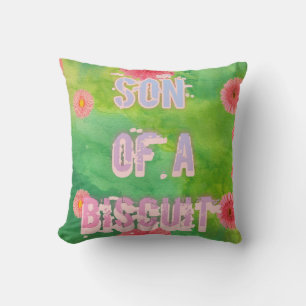 Son of a Biscuit Throw Pillow
