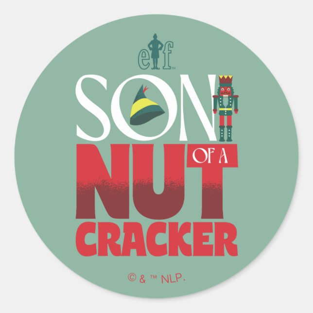 Son of a Nutcracker Graphic Classic Round Sticker (Front)