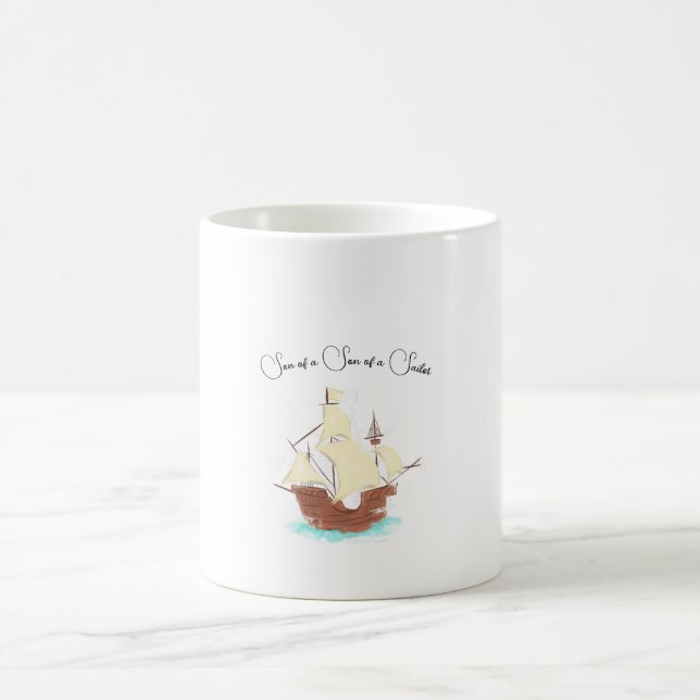 Son of a Son of a Sailor pirate Coffee Mug (Center)