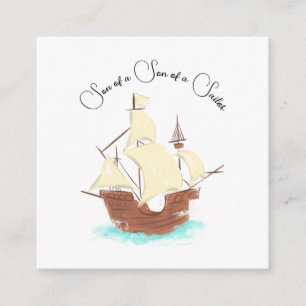 Son of a Son of a Sailor pirate Enclosure Card