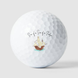 Son of a Son of a Sailor pirate  Golf Balls