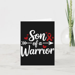 Son of a warrior multiple myeloma cancer awareness card