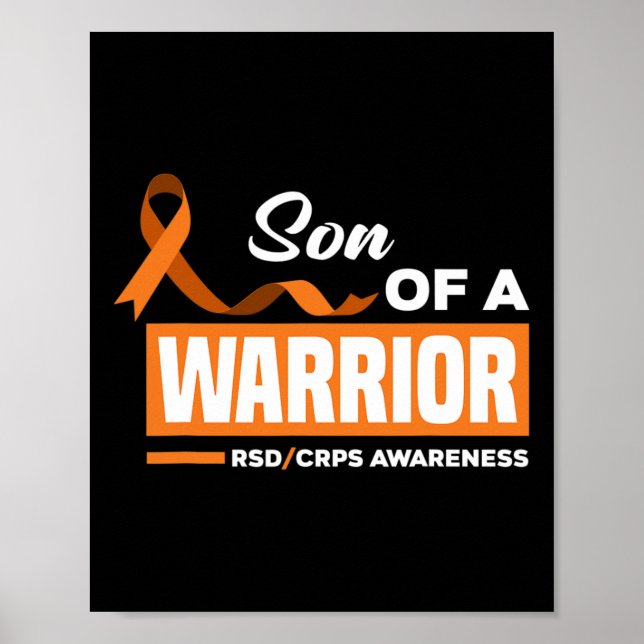 Son Of A Warrior RSD CRPS Awareness  Poster (Front)