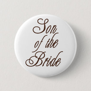 Son of Bride Classy Browns 2 Inch Round Button