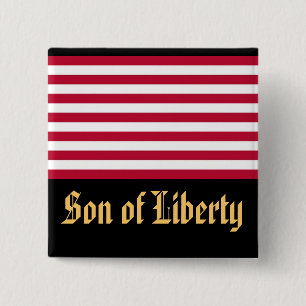 Son of Liberty 2 Inch Square Button