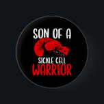 Son Of Sickle Cell Warrior Awareness Movement Ribb 2 Inch Round Button<br><div class="desc">Son Of Sickle Cell Warrior Awareness Movement Ribbon</div>