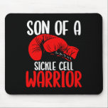 Son Of Sickle Cell Warrior Awareness Movement Ribb Mouse Pad<br><div class="desc">Son Of Sickle Cell Warrior Awareness Movement Ribbon</div>