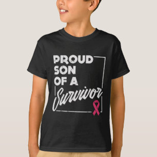 Son Of Survivor Breast Cancer Support Gift T-Shirt