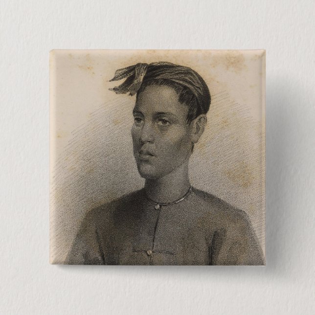 Son of the Sultan, Sooloo, Philippines 2 Inch Square Button (Front)