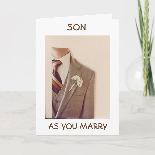 **SON** ON YOUR WEDDING DAY=NEW ADVENTURE CARD (Front)