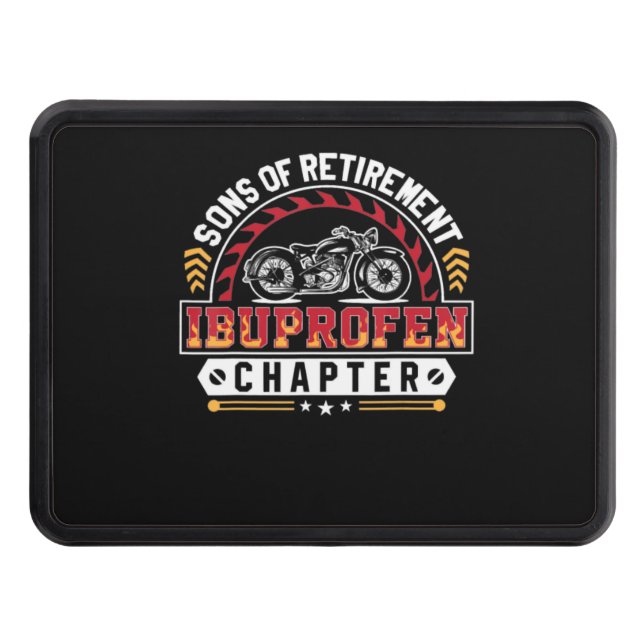 Son Or Arthritis Old Riders Funny Art Gift Trailer Hitch Cover (Front)