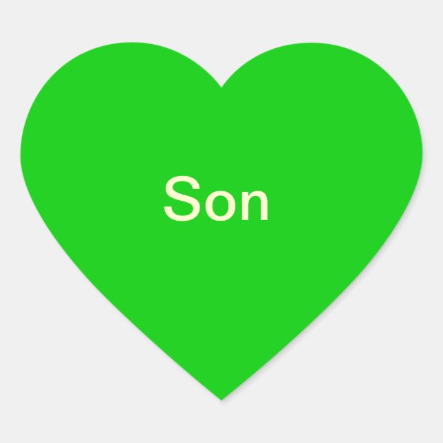 "Son" Photo Label (Front)
