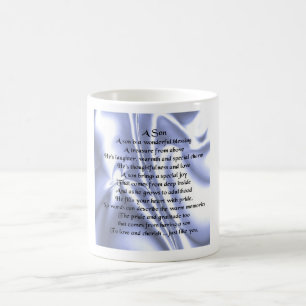 Son Poem Mug - Blue Design