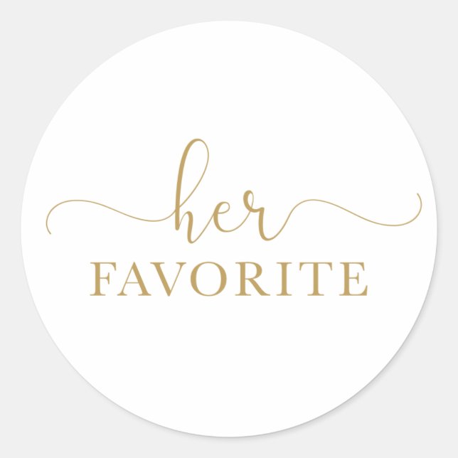 Son Sticker préféré de mariage Gold (Devant)