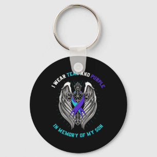 Son Suicide Awareness Shirt Graphic Prevention Ite Keychain