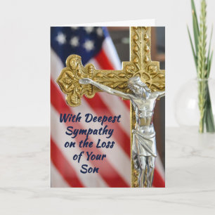 Son, Sympathy Religious Christian Military Card