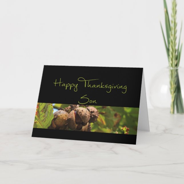 Son  Thanksgiving Card (Front)