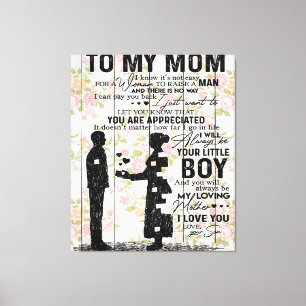 Son To Mom Gift For Mom, Mom Birthday Gift Idea Canvas Print
