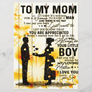 Son To Mom Gift For Mom, Mom Birthday Gift Idea Menu